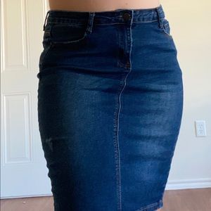 Denim Skirt.